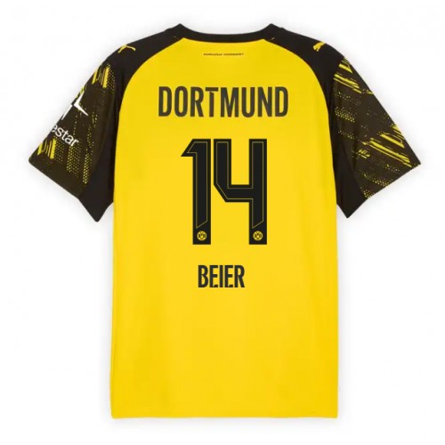 Borussia Dortmund Maximilian Beier #14 Replika Hemmatröja 2025-26 Kortärmad